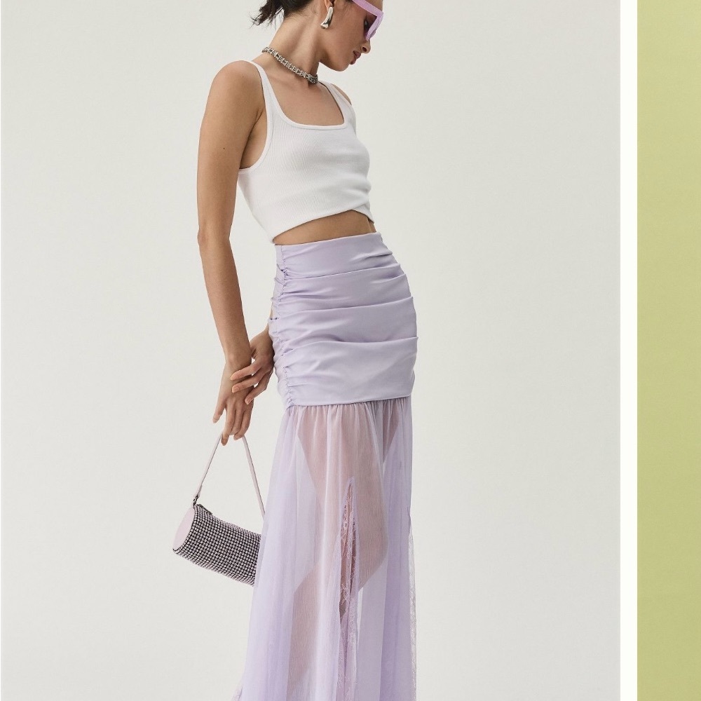Elegant Lavender Skirt